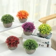 thumbnail image 5 of 2 pcs Artificial plant potted plastic grass ball creative decoration fake flower pot landscape decoration green plants - type:style2;, 5 of 5