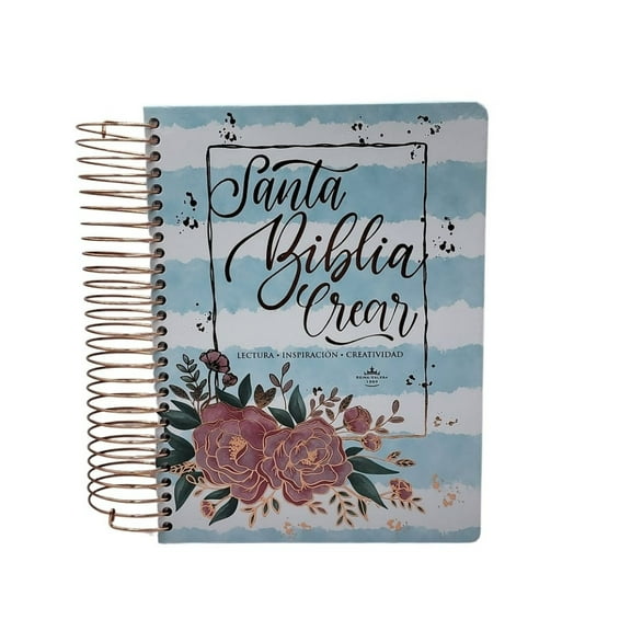 BIBLIA CREAR REINA VALERA 1960 TAPA DURA ANILLADA HERMOSA PARA ILUSTRAR TU FE