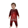 thumbnail image 2 of Onlypjs Matching Family Christmas Pajamas Set for Men, Women and Couples – Red Christmas Tree Print & Plaid Pants Holiday Sleepwear, 2 of 5