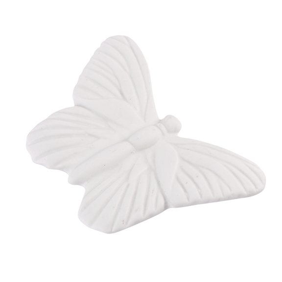 ULTNICE White Ceramic Butterfly Wall Decor for Home Hotel Bedroom Living Room 1 Pc