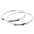 thumbnail image 1 of Greeniant 1 par de llantas de anillo de aro de tambor de hierro Tom 12 pulgadas 6 agujeros Accesorios para instrumentos musicales 1.2 mm 14 pulgadas 8 agujeros, 1 of 1