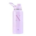 thumbnail image 1 of Termo de Acero Inoxidable Iniciales LuckyLy, Botella de Agua 1L, Letra A lila 1L, 1 of 6
