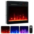 thumbnail image 1 of Giantex 18" Electric Fireplace, 750W/1500W Fireplace Insert w/ Remote Control, Crystal Stones, Thermostat & Overheat Protection, 1 of 10