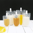 thumbnail image 2 of 100 Pcs 200Ml Sac Support Liquide Étanche pour Boissons Jus Lait Café, 2 of 10