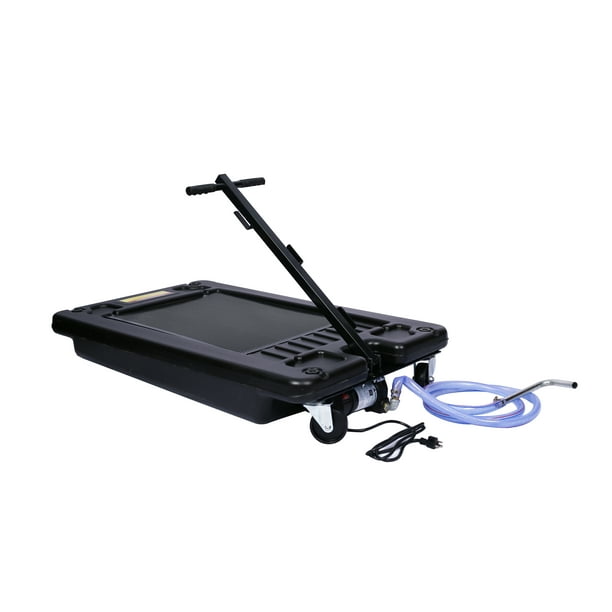 Clearance! 7Gallon Oil Drain Pan with Electric Pump, Low Profile