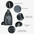thumbnail image 6 of Lilixerw Canvas Sling Bag - Small Crossbody Backpack Shoulder Casual Daypack Rucksack for Men Women, 6 of 6