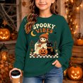 thumbnail image 2 of Venzia Women Cute Fall Sweatshirt, Retro Pumpkin Black Cat Cartoon Graphic Crewneck Casual Autumn Pullover Top, 2 of 6