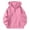 Pink, variant on Wang6 White Quarter Zip Pullovers Hoodies for Womens Plus Size Loose Fit Solid Sweatshirts Trendy Fall Long Sleeve V Neck Tops White XL