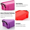 thumbnail image 2 of MRLESS Plastic Storage Box w/ Handle & Lid - Makeup & Jewelry Organizer (3pcs), 2 of 6