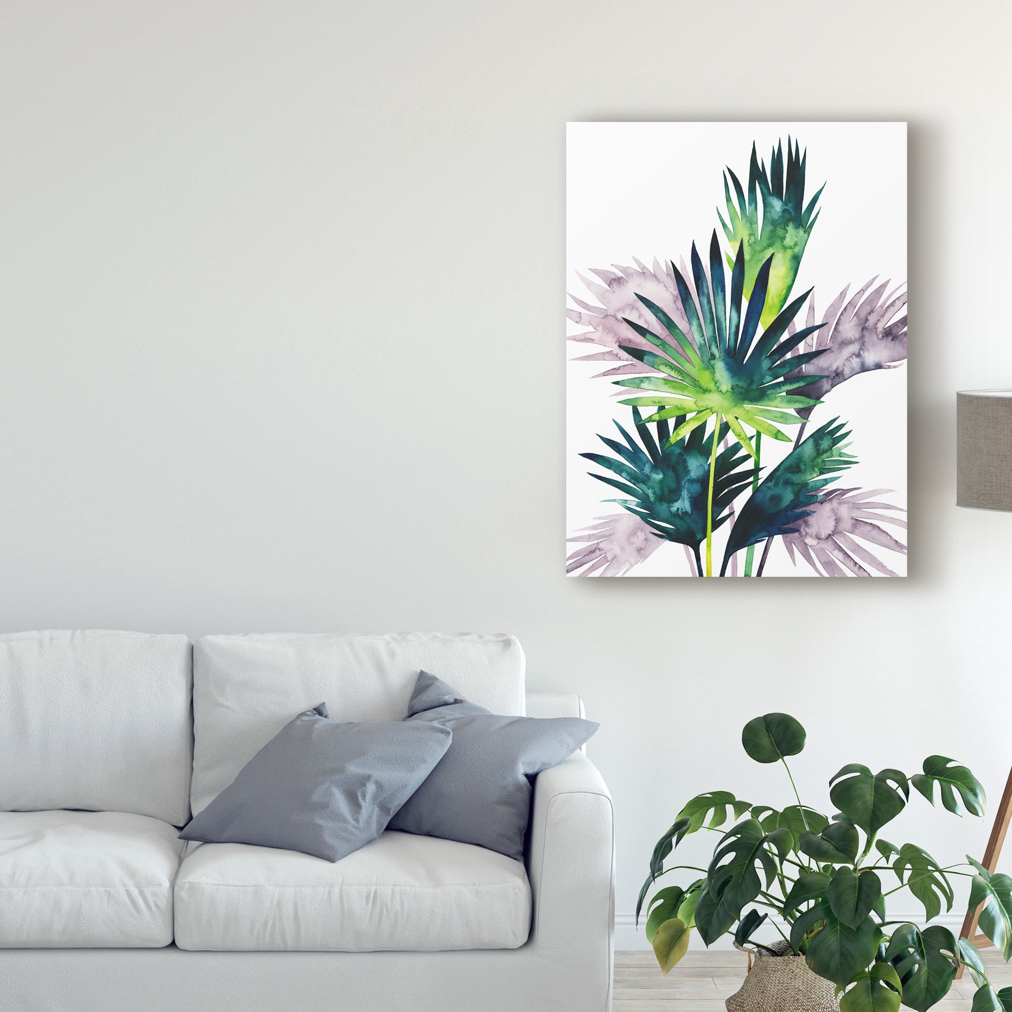 Trademark Fine Art 'Twilight Palms III' Canvas Art by Grace Popp