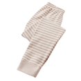 thumbnail image 3 of Zwiiyzr Leggings for Girls Boys Lounge Striped Soft Comfortable Yoga Pants Running Footless Tights Legging Pants 2-17 Years Coffee, 3 of 4
