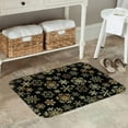 thumbnail image 2 of Christmas Winter Snowflakes Bath Mat Non-Slip Soft Microfiber Bathroom Rugs Washable Bathmat, Carpet Rug Entryway Decor for Tub Shower Room Floor, 24x16 Mat, 2 of 6