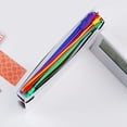 thumbnail image 5 of 12Pcs Binder Pockets A6 Binder Zipper Folders For 6-Ring Notebook Binder Transparent Loose Leaf Pouch Document Filing Bags, 5 of 5
