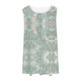 thumbnail image 5 of Homenesgenics Tank Tops for Women Plus Size Summer Floral Printed T-Shirt Home & Leisure Round Neck Tank Top,Sleeveless Tunic Tops Green XXL, 5 of 7