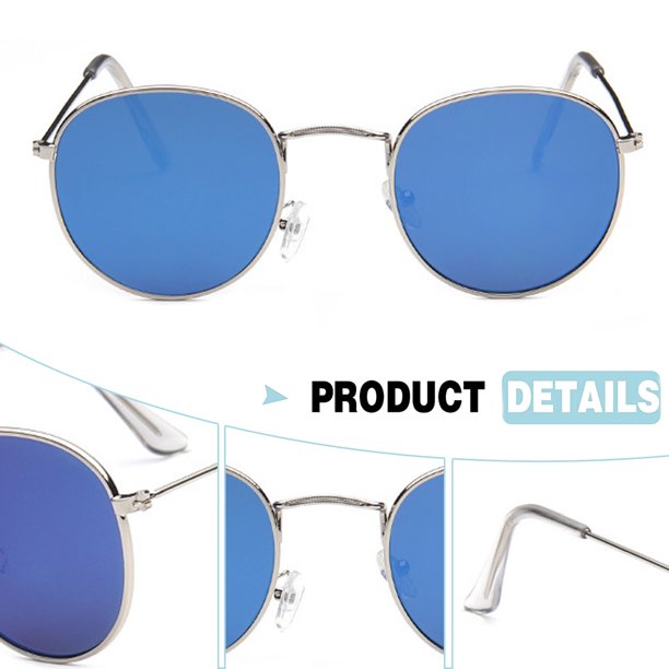 ?New Round Polygon Polarized Sunglasses for Women Men Retro Classic Amazon.com: NIEEPA Small Round Polygon Polarized Sunglasses  main image 4