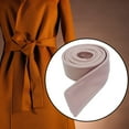 thumbnail image 6 of yuksok Women Artificial Wool Overcoat Waist Belt Waist Band Casual Trench Coat Belt Pink, 6 of 9