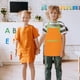 thumbnail image 4 of Delantal infantil con correa ajustable para el cuello y 2 bolsillos para niños y niñas, ideal para jardinería, pintura, repostería y juegos de rol (naranja y verde), 4 of 8