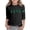 tshirts 140# Black, variant on oqasdz Girls St. Patrick's Day Print Three Quarter Sleeve Graphic Tee Top for Kids Holiday Festive Party Breathable Cozy Durable Summer Dailywear