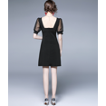 thumbnail image 4 of 2022 Robe Printemps et Été pour Femmes Fendue Petite Jupe Noire, 4 of 4