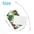 thumbnail image 4 of PhooArto 2 Pcs Luggage Tags, Cute Ladybugs Palm Leaf Pattern Privacy Cover ID Label with Stainless Steel Loop and Address Card for Travel Bag Suitcase, 4 of 6