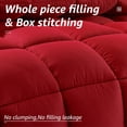 thumbnail image 2 of Wulful Red Comforter King, Hotel Style All Season Lightweight Cooling Microfiber Washable Comforter, 2 of 10