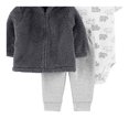 thumbnail image 3 of Conjunto Carter´s Child of Mine Niño 3-6M Osos y Rayas Gris 3 Piezas, 3 of 4