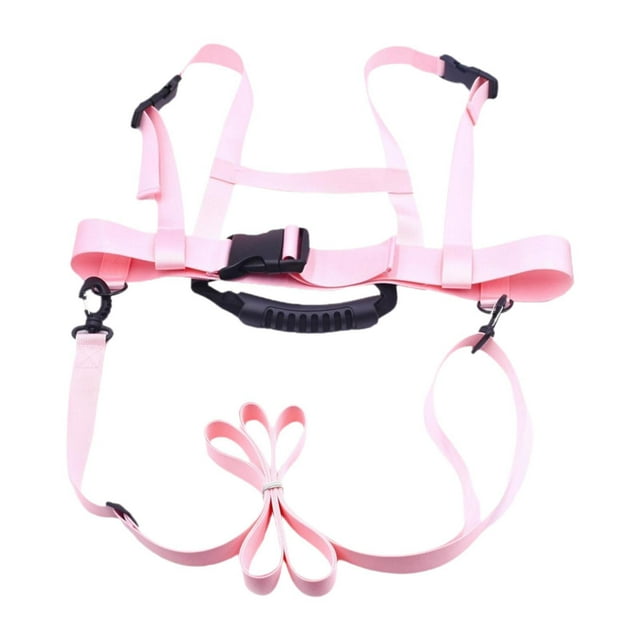 koolsoo Kids Ski Snowboard Training Harness Shoulder Strap for Skateboarding Skating Pink