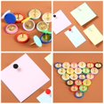 thumbnail image 4 of 100Pcs  Round Head Bulletin Drawing Tacks Point Map Thumb Cork Board Tacks Map Tacks Decorative Thumb Tacks Round Push Pins COFFEE, 4 of 8