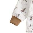 thumbnail image 4 of Staki Baby Boys' One-Piece Little Boys Onesie Bodysuit Baby Boy Long Sleeve Romper Newborn Bodysuit Infant Sibling Outfits 0-18M(Brown,3-6 Months), 4 of 6