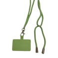 thumbnail image 1 of sweethay Cordones anticaída universales para teléfono, parche cruzado para teléfono móvil, cuerda colgante para el cuello, correa ajustable, Teléfono y Comunicación Verde, 1 of 6