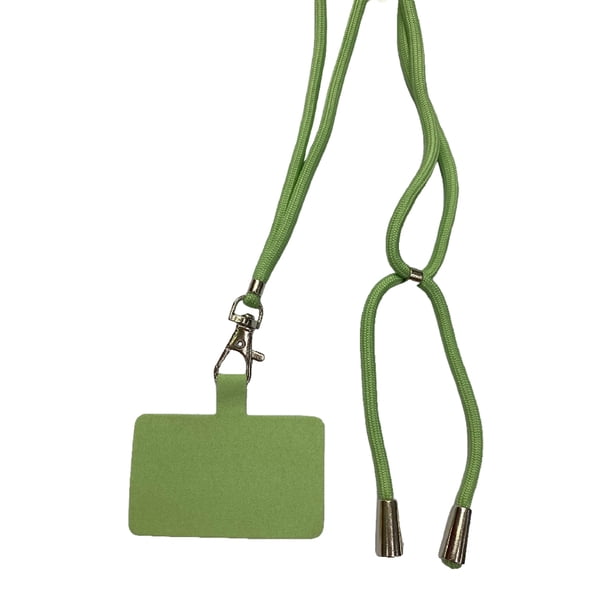 Kearding Cordones universales antipérdida para teléfono móvil DIY, cordón extraíble para colgar en el cuello, correa ajustable, suministros para Teléfono y Comunicación Verde