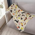 thumbnail image 3 of Dachshund Dog Star Fun Blanket, Soft Blankets Flannel Bed Throw Cozy Lightweight Plush Gifts for Kids Boys Girls Women Men Sofa Couch Bedroom Living Rooms Warm All Season, Home Decor, Small 50"x40", 3 of 6