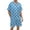 Sky Blue, variant on Couple Matching Pajamas Sets Polka Dot Silk Short Sleeve Button Down Pjs Sleepwear 2 Piece Lounge Set