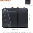 thumbnail image 4 of LSS Laptop Bag for Men/Women - Cool, Stylish & Durable Shoulder Sleeve Bag for 14"-15.6" Laptops - Includes Slip Resistant Shoulder Strap, 4 of 6