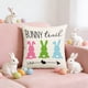 thumbnail image 4 of Funda de cojín de Pascua | Funda de cojín decorativa de lino blanco de 45 x 45 cm con diseño de conejo y huevo para sofá cama y decoración de temporada, 4 of 6