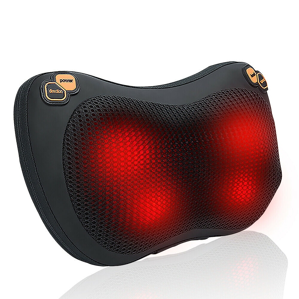 Back & Neck Portable Massager Pillow w/ Heat Therapy — Medic