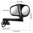 thumbnail image 1 of 2Pcs Car Rearview Mirrors 360掳 Blind Spot Mirror Adjustable Rotatable Convex Wide-angle Clear Rearview Safety Mirror Accessories C 2pcs, 1 of 6