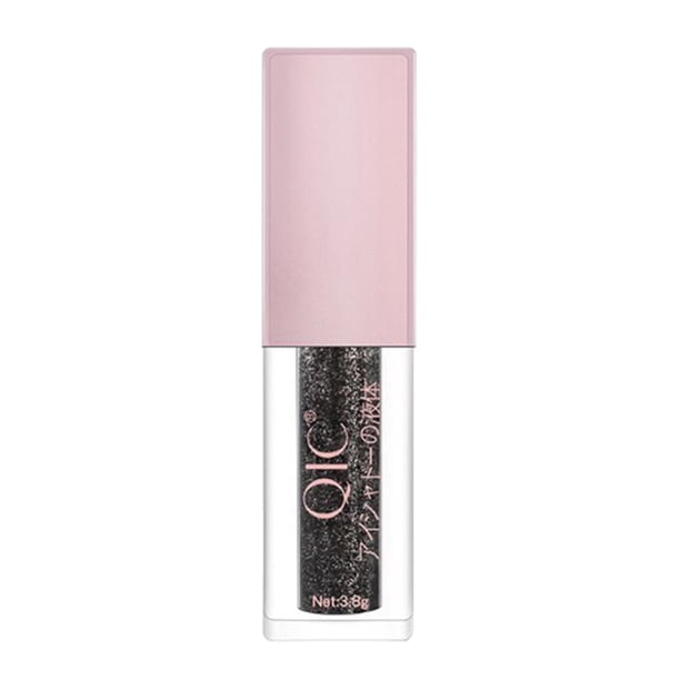 Sombra de ojos líquida con purpurina brillante, resistente al agua, tono 3,8 g Negro