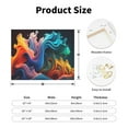 thumbnail image 2 of Picia Vibrant Fluid Motion Art Pattern Decorative Picture – Unique Wall Art, Modern Canvas Print for Trendy Interiors (Horizontal), 2 of 6