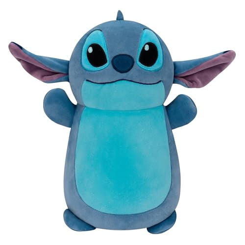 Squishmallows Disney Original 10-Inch Stitch HugMees - Medium-Sized Ultrasoft Plush Toy