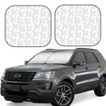 thumbnail image 6 of Kdxio Poodle Dog Print 2-Piece Sun Shade Front Windshield - Foldable Car Front Window Sunshades for Most Sedans SUV Truck, 6 of 6