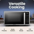 thumbnail image 4 of Chefman 20L (0.7 Cu ft) Countertop Microwave Oven, 700 Watts - Stainless Steel, New, 4 of 6