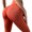 orange, variant on Women's High Waist Yoga Pants Tummy Workout Butt Lifting Stretchy Leggings Textured Booty Tights