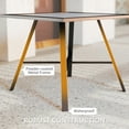 thumbnail image 4 of Outsunny Small Outdoor Side Table, Patio Side Table with SPC Tabletop for Garden, Patio, Lawn, Grey, 4 of 7
