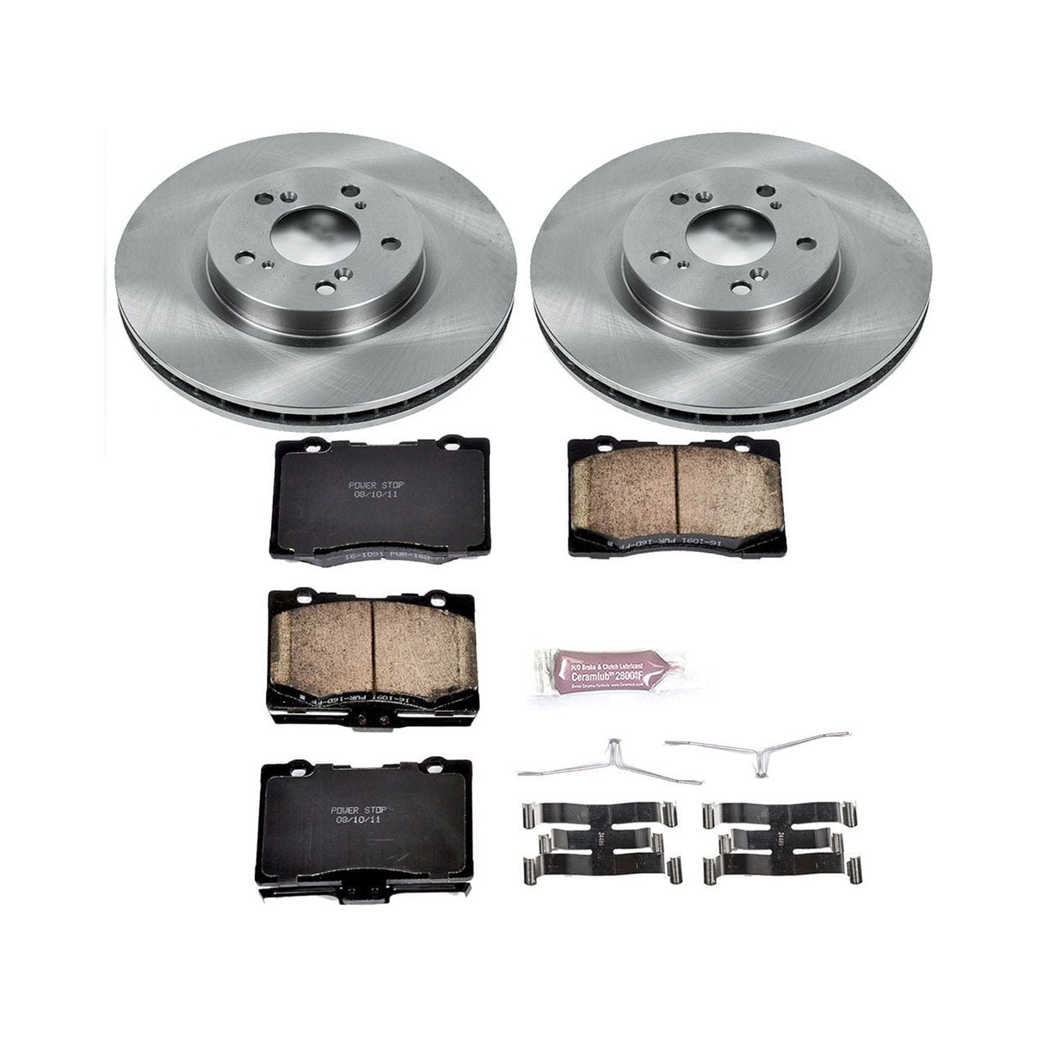 Power Stop Front Stock Replacement Brake Pad and Rotor Kit KOE4606