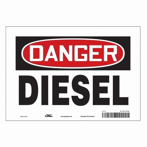 Condor Safety Sign,7 inx10 in,Vinyl 470T88