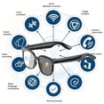 thumbnail image 6 of 2026 New AI Smart Glasses, Photochromic Fashion Black Tech Eyewear, Multi-Language Real-Time Conference Translation, Wireless Bluetooth for Music Playback & Calls, 6 of 9