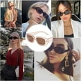 thumbnail image 5 of Gafas de sol cuadradas con montura pequeña de tendencia europea y americana, hechas de PC, 5 of 5