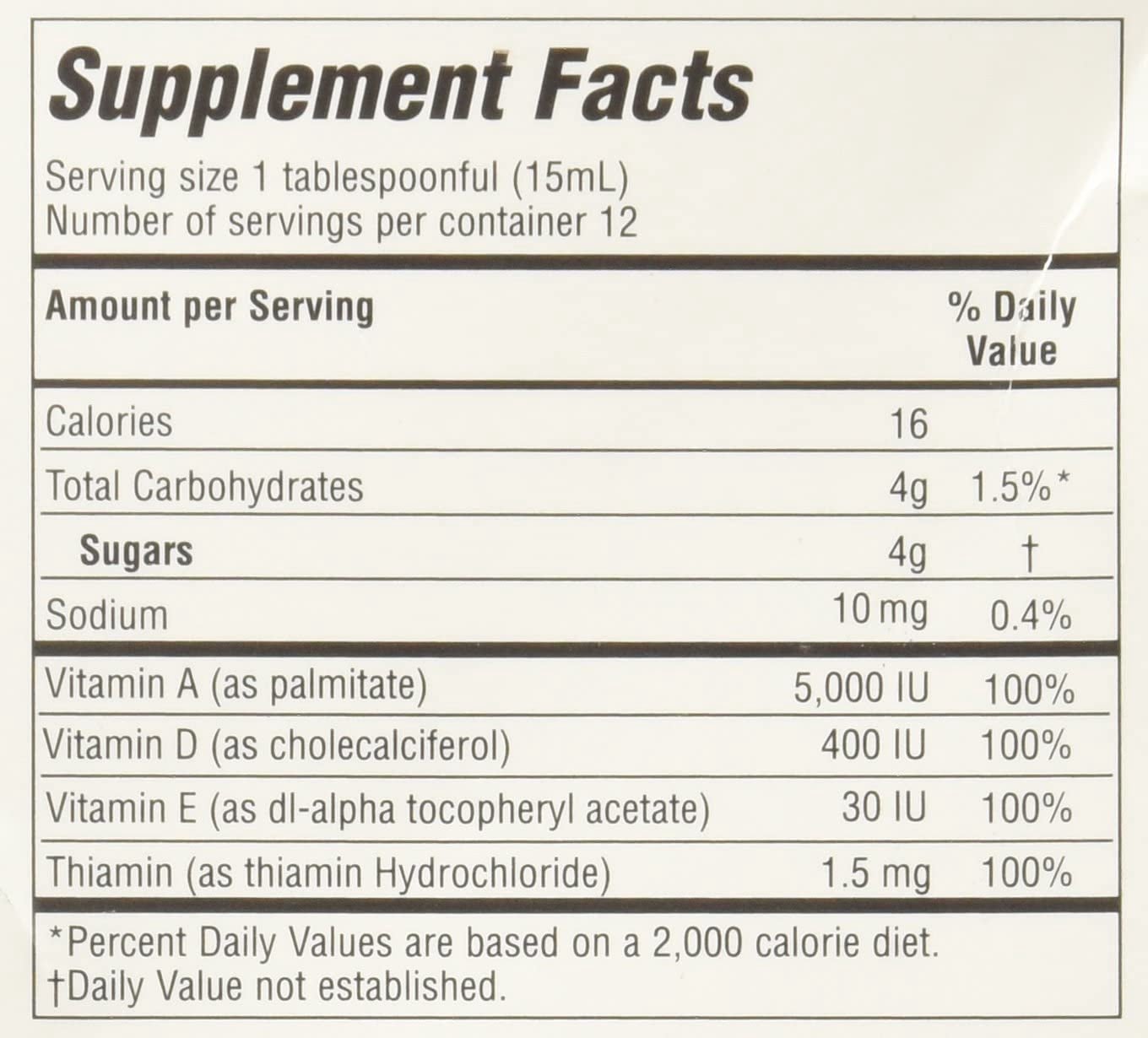 Emulsion De Escocia Cod Liver Oil, Strawberry Banana Flavored 6.50 oz (Pack of 4)