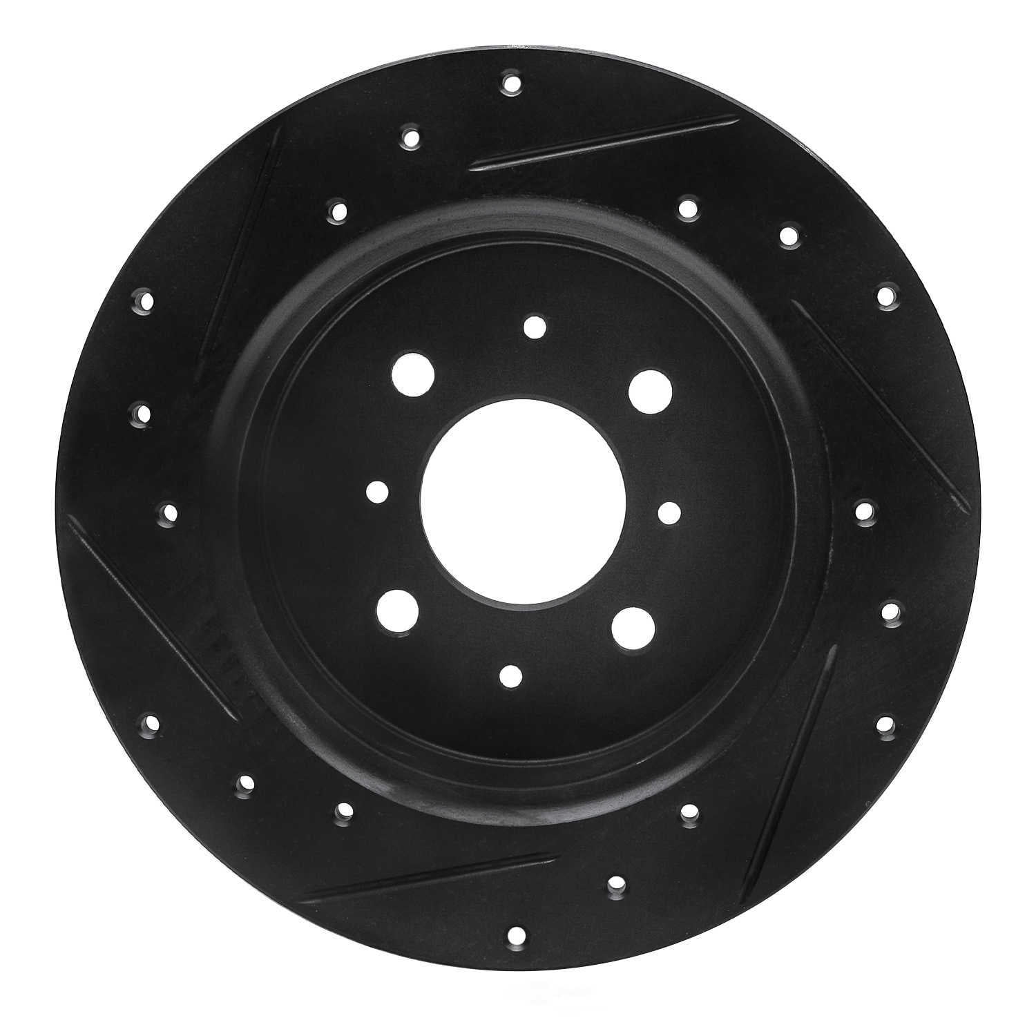 Dynamic Friction Company 633-59031R DFC Brake Rotor - Drilled And Slotted - Black